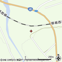福島県耶麻郡西会津町野沢新田甲周辺の地図
