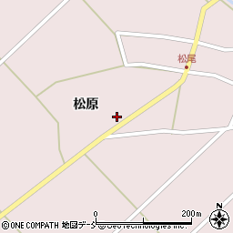 福島県西会津町（耶麻郡）尾野本（松原）周辺の地図