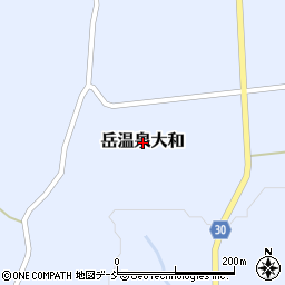福島県二本松市岳温泉大和周辺の地図