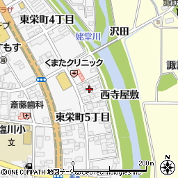 福島県喜多方市塩川町（東栄町５丁目）周辺の地図