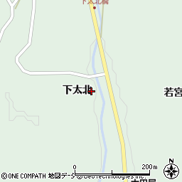 福島県二本松市太田下太北周辺の地図