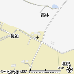 福島県南相馬市原町区鶴谷（後迫）周辺の地図