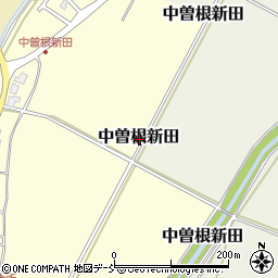 新潟県三条市中曽根新田周辺の地図