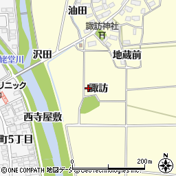 福島県喜多方市塩川町窪諏訪周辺の地図
