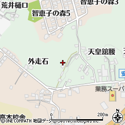 福島県二本松市油井外走石周辺の地図