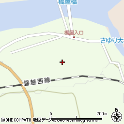 福島県耶麻郡西会津町野沢坂ノ下道西甲周辺の地図
