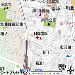 福島県喜多方市塩川町岡ノ前1790周辺の地図