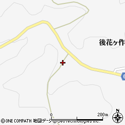 福島県二本松市針道前花ヶ作周辺の地図