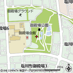 福島県喜多方市塩川町御殿場周辺の地図