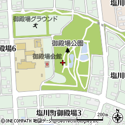 福島県喜多方市塩川町御殿場周辺の地図