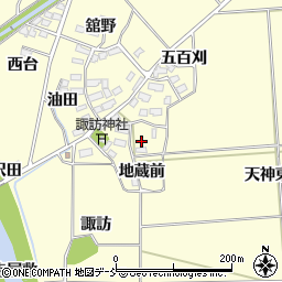 福島県喜多方市塩川町窪下窪42周辺の地図