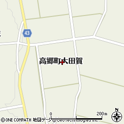 福島県喜多方市高郷町大田賀周辺の地図