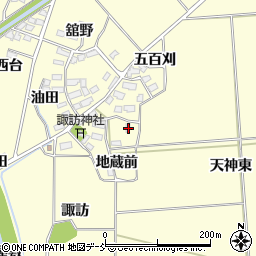 福島県喜多方市塩川町窪下窪43周辺の地図