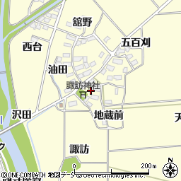 福島県喜多方市塩川町窪下窪38周辺の地図