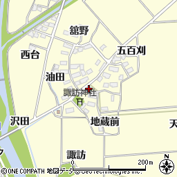 福島県喜多方市塩川町窪下窪45周辺の地図