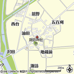福島県喜多方市塩川町窪下窪無周辺の地図