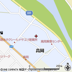 新潟県三条市高岡周辺の地図