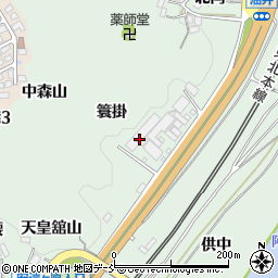 福島県二本松市油井簑掛周辺の地図