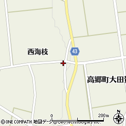 福島県喜多方市高郷町大田賀西海枝1194周辺の地図