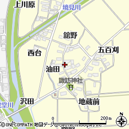 福島県喜多方市塩川町窪（下窪）周辺の地図