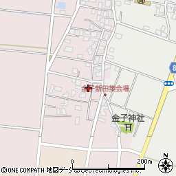金子新田集会所周辺の地図