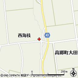 福島県喜多方市高郷町大田賀西海枝1055周辺の地図