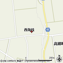 福島県喜多方市高郷町大田賀西海枝1198周辺の地図