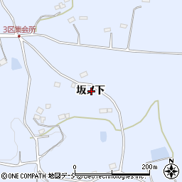 福島県二本松市上川崎坂ノ下周辺の地図