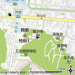 顕法寺周辺の地図