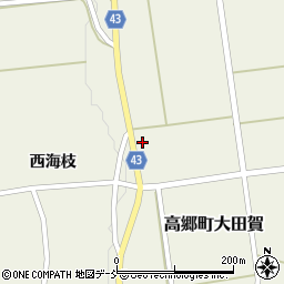 福島県喜多方市高郷町大田賀柳清水周辺の地図