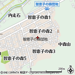 福島県二本松市智恵子の森2丁目48周辺の地図
