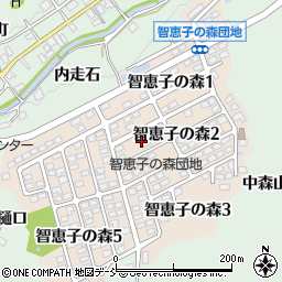 福島県二本松市智恵子の森2丁目25周辺の地図