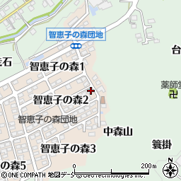 福島県二本松市智恵子の森2丁目33周辺の地図