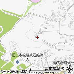福島県二本松市郭内周辺の地図