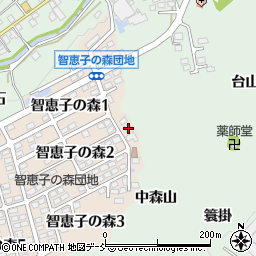 福島県二本松市智恵子の森2丁目7周辺の地図
