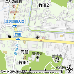 二本松竹田町郵便局 ＡＴＭ周辺の地図