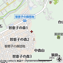 福島県二本松市智恵子の森2丁目6周辺の地図