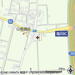 福島県喜多方市塩川町遠田六角周辺の地図