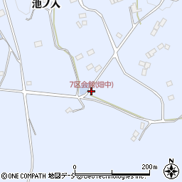 7区会館(畑中)周辺の地図