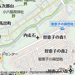 福島県二本松市油井内走石周辺の地図
