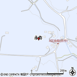 福島県二本松市上川崎永作周辺の地図