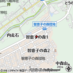 福島県二本松市智恵子の森1丁目周辺の地図