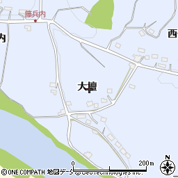 福島県二本松市上川崎大壇周辺の地図