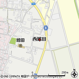 新潟県三条市西鱈田周辺の地図
