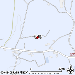 福島県二本松市上川崎七島周辺の地図