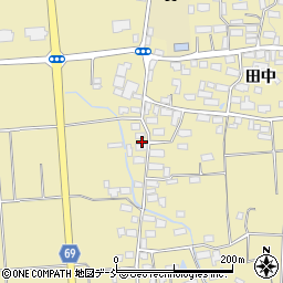 福島県喜多方市塩川町中屋沢田中299周辺の地図