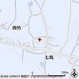 福島県二本松市上川崎西竹151-2周辺の地図