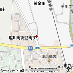 福島県喜多方市塩川町諏訪前周辺の地図