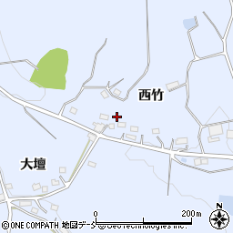 福島県二本松市上川崎西竹92周辺の地図