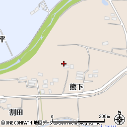 福島県南相馬市原町区矢川原（熊下）周辺の地図